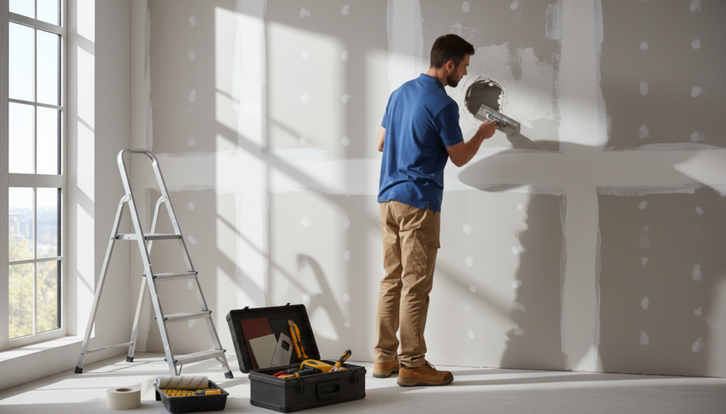 how to patch drywall holes and cracks like a professional
