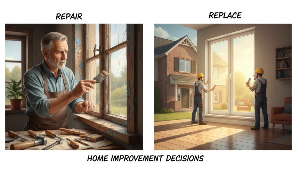 repair vs replace old windows which is more cost effective