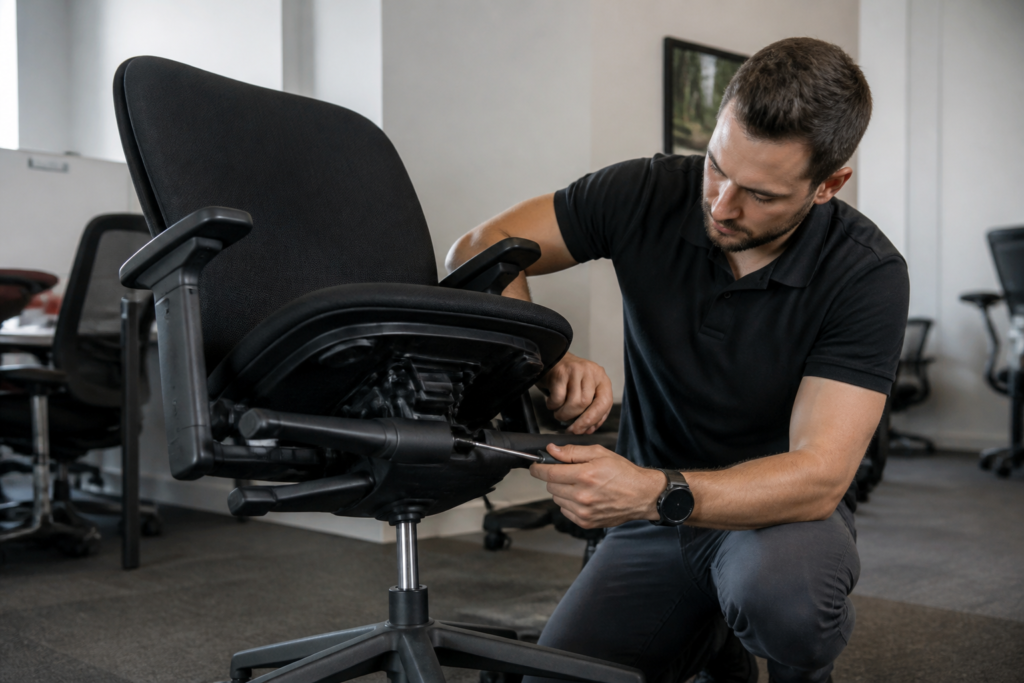 How does the Steelcase Leap office chair hold up after three years of use?