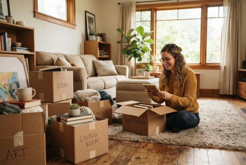 decluttering after moving
