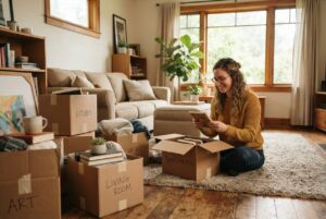 decluttering after moving