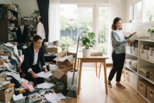 decluttering vs organizing
